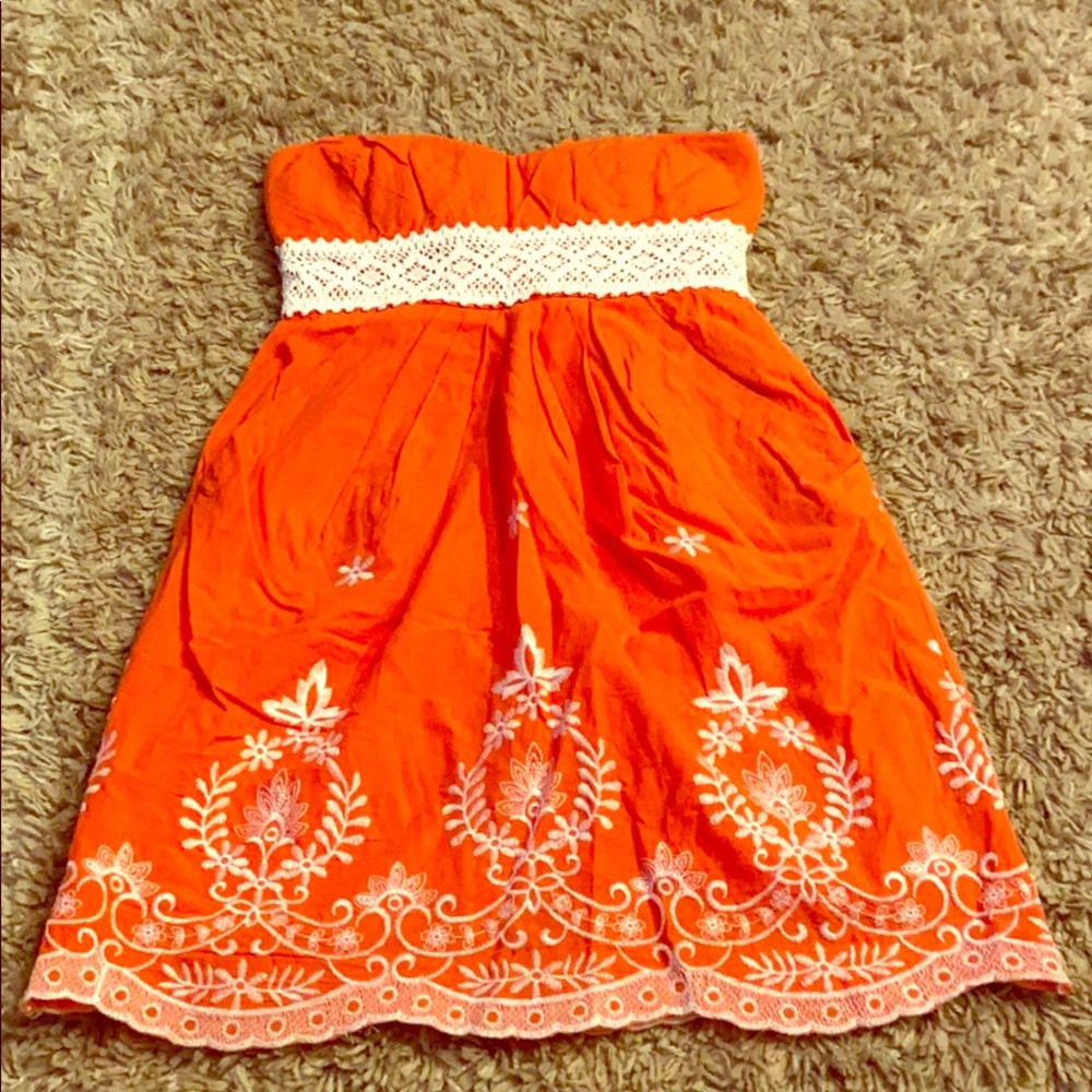 Orange/coral summer dress